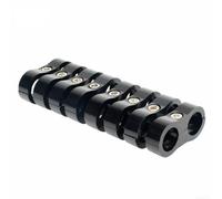 Set of 8 Hose Separator Clamps Compatible with 4AN 6AN Fuel and Oil Hose Lines for Organized Hose Routing and Leak Prevention (AN6)