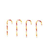 Set of 8 Large Candy Cane Garden Path Lights with 80 Warm White LEDs Samuel Alexander Red One Size