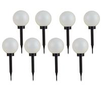 Set of 8 LED Solar Ball Light 3 in 1 Ball Lamp Garden Light