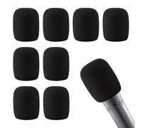 Set of 8 Microphone Foam Wind Protection, Pop Filter with Pop Protection Function, Reusable Sound Protection Covers for Studio Recordings, Live Streaming and Stage Performances, Dustproof