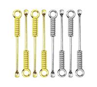 Set of 8 Mini Snuff Spoons - Jagowa Gold & Silver - Ideal for Medicine, Powder, and Tableware - Charming Home Accessories - Necklace Pendants Included