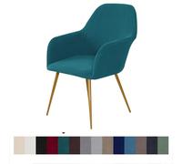 Set of 8 Modern CoffeeLeather Dining Chairs with Soft Cushioned Seats & Durable Metal Legs Ideal for Kitchen Living Room & Office Decor