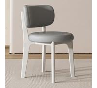 Set of 8 Modern Upholstered Dining Chairs with Curved Backrest Armless Design Stylish Kitchen & Living Room Furniture White Accent Chairs for Dining Room