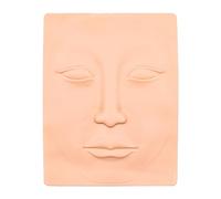 Set of 8 NUZAMAS Tattoo Practice Skin Soft Silicone Blank Tattoo Skin Microblading Practice Eyebrow Eyeliner Lips Practice Face Skin for Tattooing Beginners Makeup Training