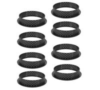 Set of 8 perforated cutters for cake molds, round shape, mousse circle, decoration