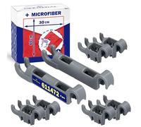 Set of 8 Pieces of Bearing Hooks for Dishwasher Bottom Basket with Original Code 0061172 611472 Suitable for Bosch for Gorenje for Siemens for Balay - Kit Includes a Microfibre Cloth - MONTERAL