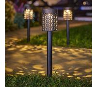 Set Of 8 Pretty Biba Stake Lights Solar Powered Stake Light Outdoor Lighting
