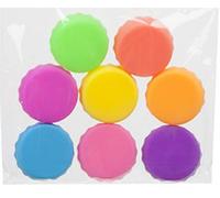 Set of 8 Silicone Bottle Caps for Beer, Wine and Pop, Glass or Plastic Bottles Drink and Fizz Saving Re usable for Picnics, BBQs, Parties and More