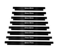 Set Of 8 Step-DOWN Rings, Lens Filter Adapters: 82mm 77mm 72mm 67mm 62mm 58mm 55mm 52mm 49mm
