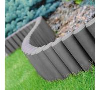 Set Of 8 Terracotta Palisade Garden Edging Panels, Made From Durable Polypropylene