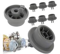 SET OF 8 WHEELS WHEELS FOR LOWER BASKET OF DISHWASHER | REPLACEMENT COMPATIBLE WITH BOSCH SIEMENS NEFF BEKO AQUASTAR KENMORE ETC…