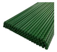 Set of 80 Plastic Coated Metal Plant Support Sticks (140cm)