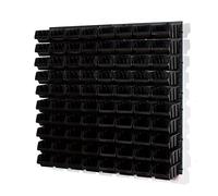 Set of 84 Wall Shelving Units 80 x Black