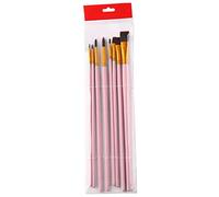 Set of 8Pcs Artist Painting Brushes Paint Brushes for Ideal for Aritst Gouache Acrylic Watercolor Paint Pens Acrylic for Wood Canvas Rocks Pen Fine Flat Round Tip for Kid Sadults Outdoors