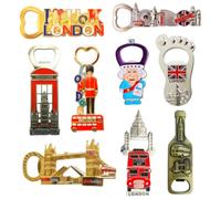 Set of 9 London England UK Famous Icons Mix Bottle Opener Fridge Magnets