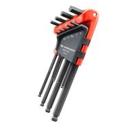 Set of 9 long male keys with spherical head in case 1.5-2-2.5-3-4-5-6-8-10 mm fa