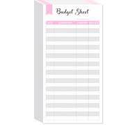 (Set of 90) Expense Tracker for A6 Budget Envelopes, Unpunched Budget Sheets Use with A6 Budget Binder Pockets, 3.1"x6.3"