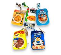 (Set of all 5) Kellog's Squeaky Pet Toy Choose Cereal Styles