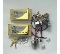 Set Of Alnico Classic 57 And PRO Bucker Guitar Pickups With 2V1T Push-pull Wiring Harness(Color:D)