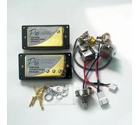 Set Of Alnico Classic 57 And PRO Bucker Guitar Pickups With 2V1T Push-pull Wiring Harness(Color:E)