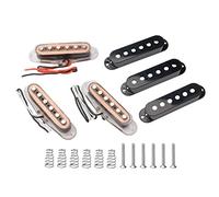 Set of Alnico V Single Coil Pickup SSS for Strat Style Guitar Black Color