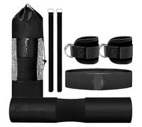 Set of bar pads for women, shoulder protectors for dumbbell - elastic fitness for curl leg strength at home bench bodybuilding