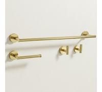 Set Of Bathroom Hangers Rea Ari Gold 4 Pieces