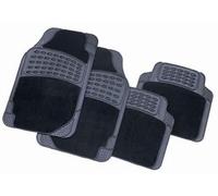 SET OF BLACK CAR MATS CARPET / RUBBER FOR CAR VAN Heavy duty quality Easy Clean