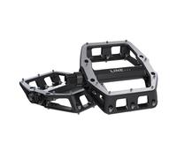 Set of Black MTB Flat Pedals Trek Line Pro