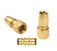 Set of Brass Garden Expanding Hose Joint Male Pipe Adaptor Repair With Quick Connector