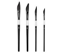 Set of Brushes, Ergonomic Handle with Fine Tip, Artist Brushes for Acrylic | for Acrylic Oil Watercolor Rock Body Face Nails Men Women Teens