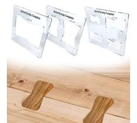 Set of Butterfly Inlay Templates Made from Transparent Hardened Acrylic for Use with Router Inlay Kits to Create Decorative Butterfly Cutouts Easily (ZBT-3)