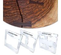 Set of Butterfly Inlay Templates Made from Transparent Hardened Acrylic for Use with Router Inlay Kits to Create Decorative Butterfly Cutouts Easily (ZBT-1)