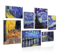 Set of Canvas - Completely Ready to Hang - Pictures for Wall - Van Gogh - 7 Pieces - Living Room Bedroom N003371a