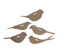 Set of cardboard shapes, BIRDS, 5 pcs, 12x6cm, Happy Color