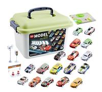 Set of Cars - Backward Cars Set of Backward Racing Cars | 1:64 Scale STEM Model Friction Toy, Bright and Colorful Durable Cars for Indoor Games