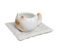Set of Cat Cups - Cute Cat Cups, 210 ml Ceramic Siamese Kitten Tea Cup | Women, The Accessories Diluting, Cute Water Tumbler, Large Calibre Drinking Representations for Cat Enthusiasts