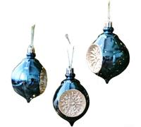 Set of Christmas Tree Hanging Ornaments with Matte Snowflake and Glossy Painted Balls, Plastic Material Offering Reflective for Bright Holiday Display (F)