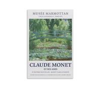 Set of Claude Monet Water Lilies Exhibition Posters - Impressionist Paintings Posters Wall Art Painting Canvas Prints Decor Poster Artworks 20x30inch(50x75cm)