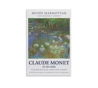 Set of Claude Monet Water Lilies Exhibition Posters - Impressionist Paintings Wall Art Poster Prints Home Decor Picture Canvas Painting Posters 20x30inch(50x75cm)