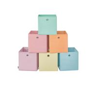 Set of Cube Storage Unit, Lavender Purple + Cool Blue + Moonlight Green + Te / 33L x 33W x 33H cm
