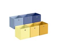 Set of Cube Storage Unit, Pale Blue, Misty Blue, Harbor Blue, Pale Gold, Goo / 30L x 30W x 30H cm