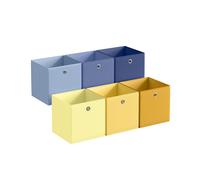 Set of Cube Storage Unit, Pale Blue, Misty Blue, Harbor Blue, Pale Gold, Goo / 33L x 33W x 33H cm