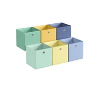 Set of Cube Storage Unit, Pale Gold, Moonlight Green, Pale Blue, Goose Yello / 30L x 30W x 30H cm