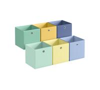 Set of Cube Storage Unit, Pale Gold, Moonlight Green, Pale Blue, Goose Yello / 33L x 33W x 33H cm