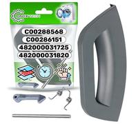 Set of Door Handle Porthole of Washing Machine with the Original Code C00288568 C00286151 482000031725 482000031820 for Hotpoint for Ariston for Indesit - Warranty 5 Years - ONIX TECH