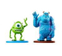 Set of Figures Inspired by Disney Pixar Monsters Inc Movie ~ Mike and Sulley Character Figures with Base ~ Great for Imaginative Play and Stocking Stuffers