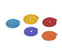 Set of five beautiful skipping ropes - 3 m - with five colours