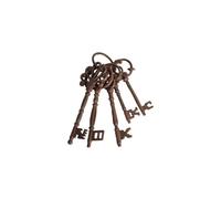 Set of Five Cast Iron Keys