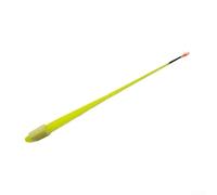 Set of Five Ice Fishing Rod Tips in ABS Material for Cold Season Use; Thin 0.3mm Extensions Provide Smooth Line Handling and Enhanced Control (yellow)